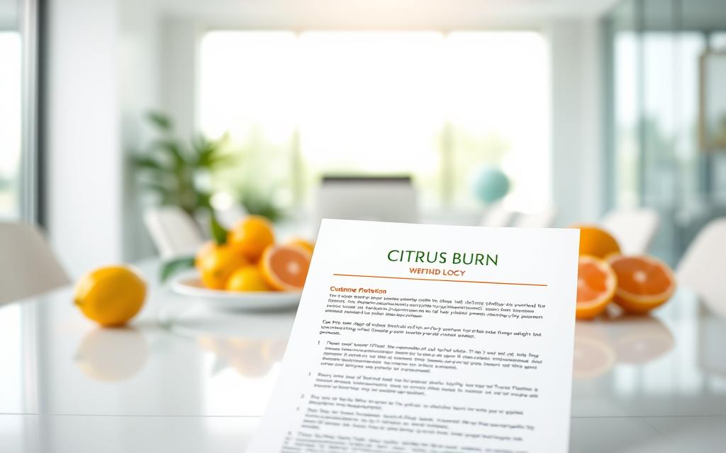 Citrus Burn weight loss refund policy and official website guarantee